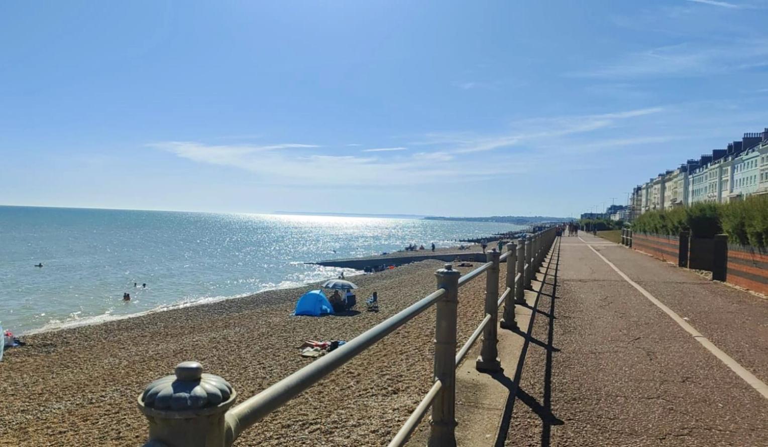 Stunning Seafront Flat,St Leonards Apartment Exterior foto